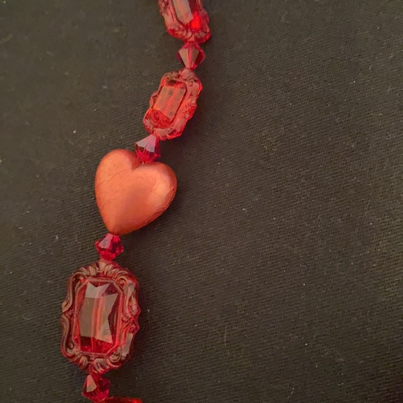 Tarina Tarantino Red Heart Necklace - Picture 5 of 7